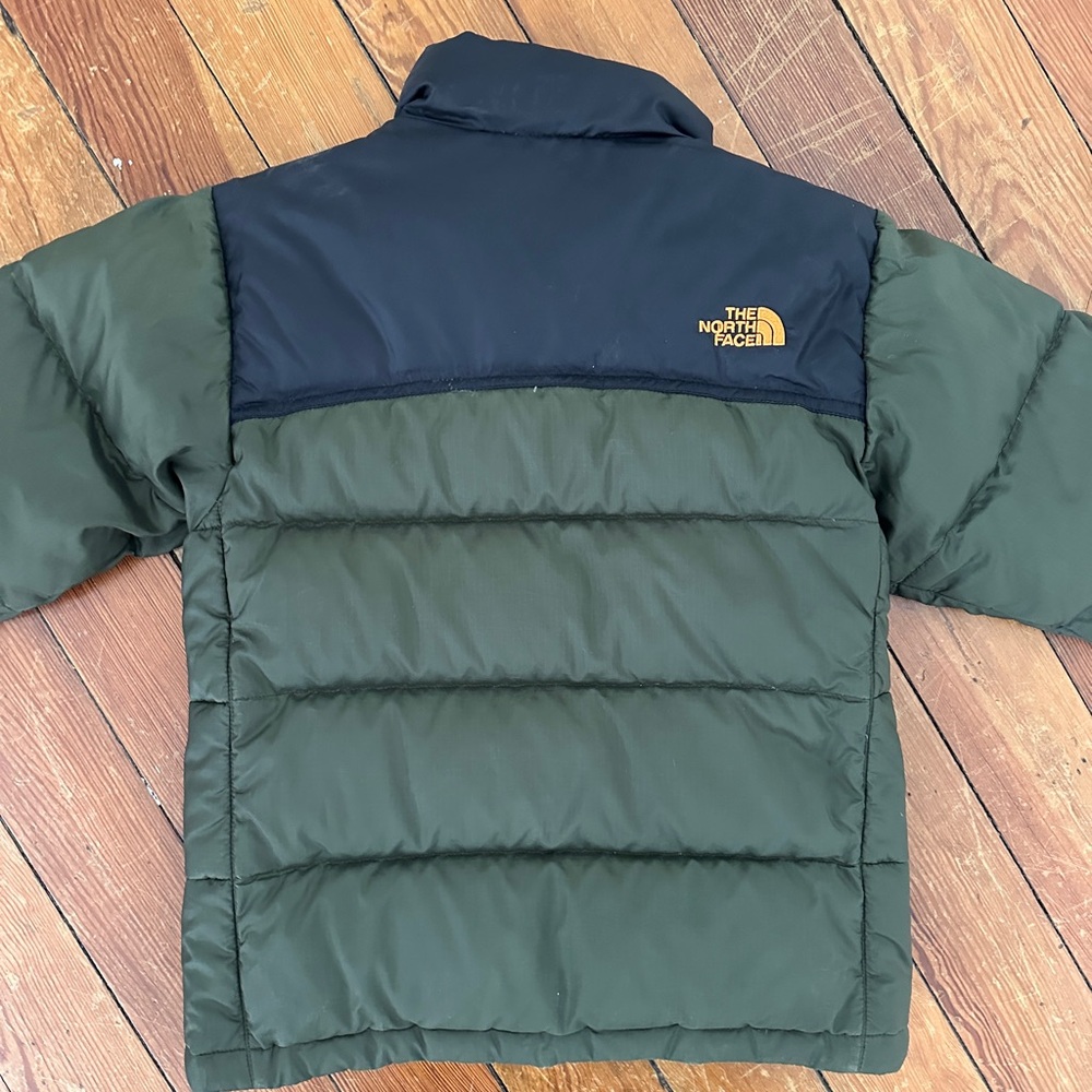 The North Face Kids Olive and Black Puffer Jacket - Picture 3 of 5